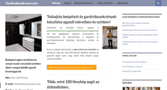 Desktop Screenshot of gardrobszekreny.com
